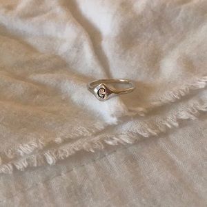 James Avery Initial Ring